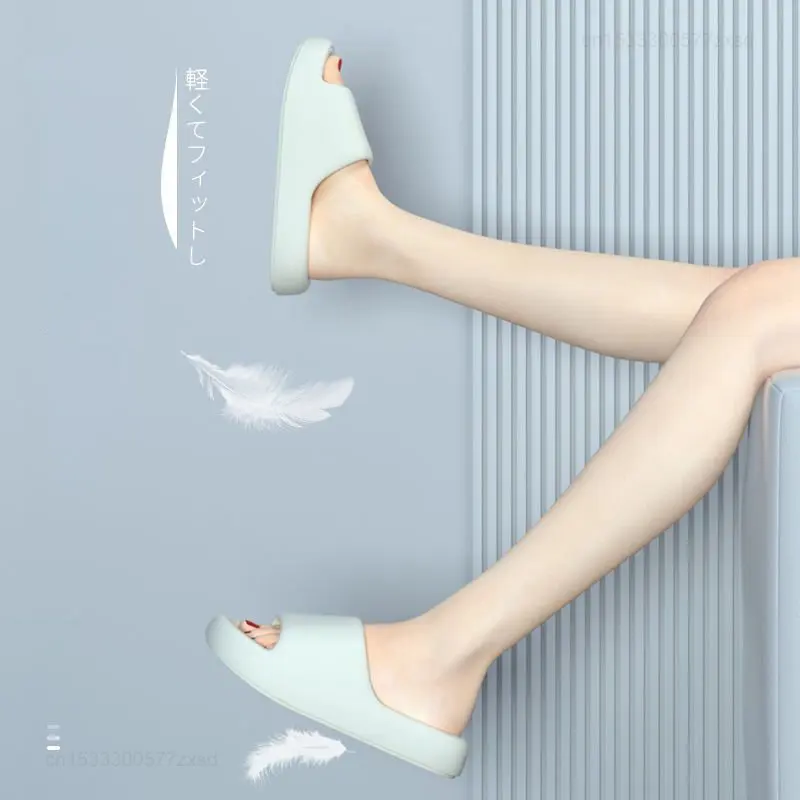 Xiaomi Moda Mulheres Verão Macio Chinelos Plataforma Grossa Banheiro Home Men Indoor Non-slip Anti-slip Feminino Nuvem Almofada Slides