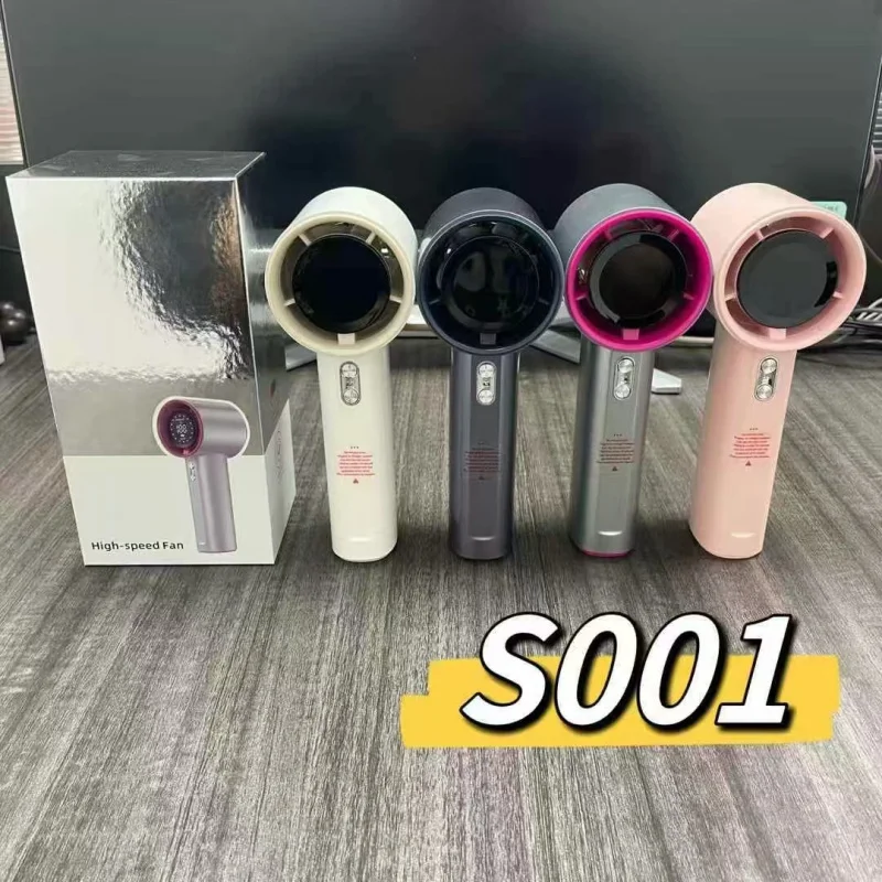 جنوب شرق آسيا HotS001 مروحة محمولة عالية السرعة 100 شاشة رقمية عالية الجودة مروحة خارجية قابلة لإعادة الشحن