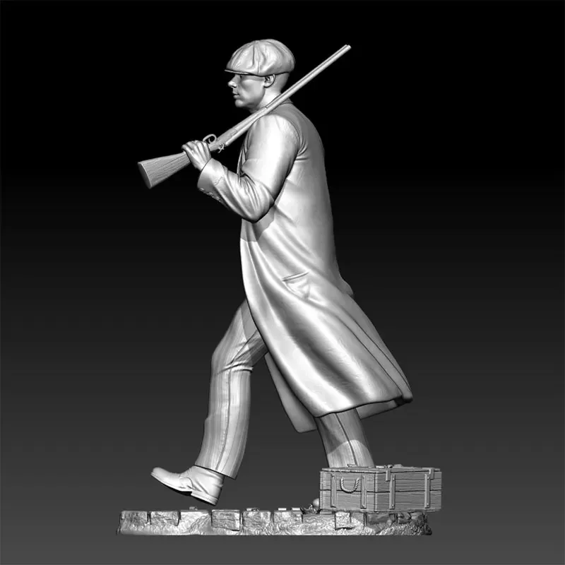 1/24 1/18 Kit de modelo de resina Street Gunner Boy Figura Escultura sem pintura RW-1360