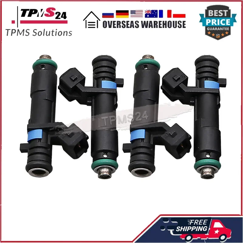 4Pcs Fuel Injector 24101262 25186566 96800843 23899720 For Chevrolet Sail 1.2 Aveo 1.2 SPARK 1.0 1.4