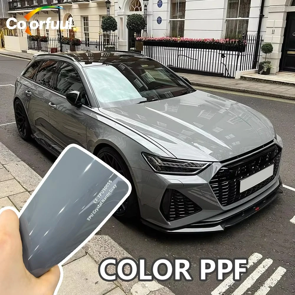 

Colorfuul Crystal TPU Color Change Car Wrap Film Self Healing Scratch Resistant High Gloss Vehicle Vinyl Wrap Dry & Wet Install
