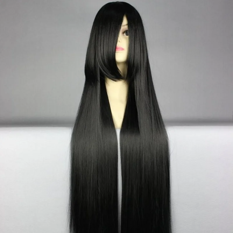 

Женский парик в японском и корейском стиле, натуральный повседневный прическа-принцесса, длинные прямые волосы, популярный синтетический материал.