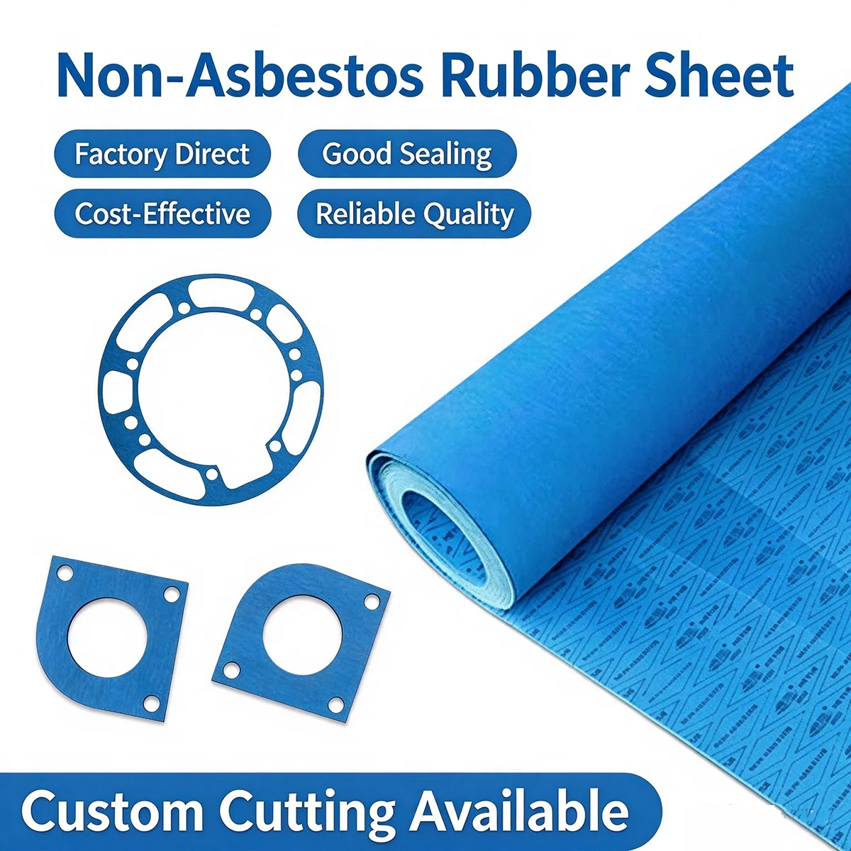 NAS Non-Asbestos Rubber Sheet Aramid Fiber High Temp High Pressure Oil Resistant Flange Sealing Gasket DIY Cuttable Tool Parts