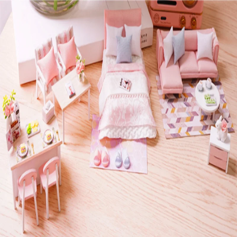 غرفة أميرات OUZEY Serene Life، بيت دمية خشبي ثلاثي الأبعاد، هدية إبداعية للفتيات المراهقات #5