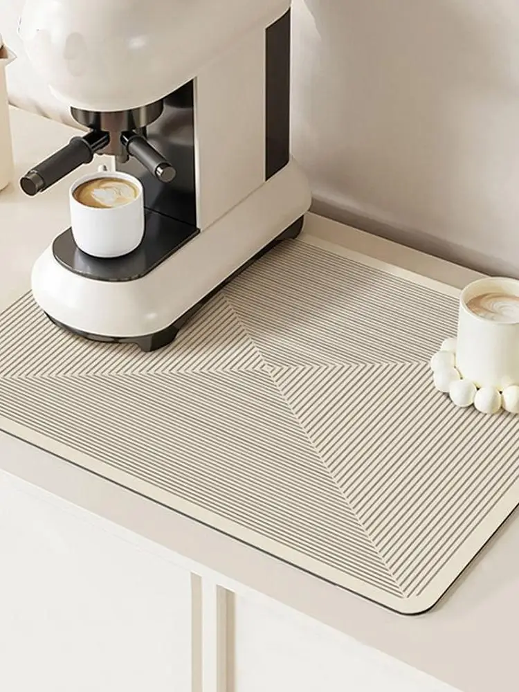 New Non-slip Draining Mat Fantasy Style Foldable Tableware Mat Washable Drying Mats Bathroom Countertop Mat