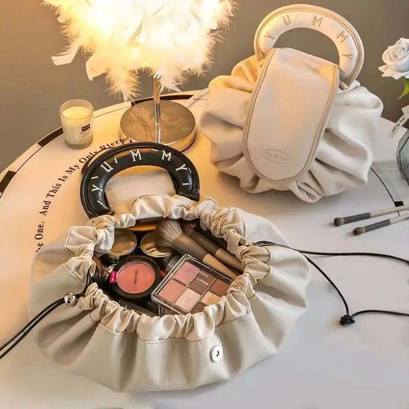 

Портативная косметичка на шнурке, водонепроницаемая косметичка из искусственной кожи, женская сумка для покупок, дорожная сумка для хранения, домашний органайзер, аксессуары