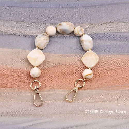 Imagen 2 del producto Bolso Retro de acrílico reemplazable desmontable para mujer, correa de cadena, bolso de mano, correas, bolso de hombro, accesorios Diy, cadenas para teléfono