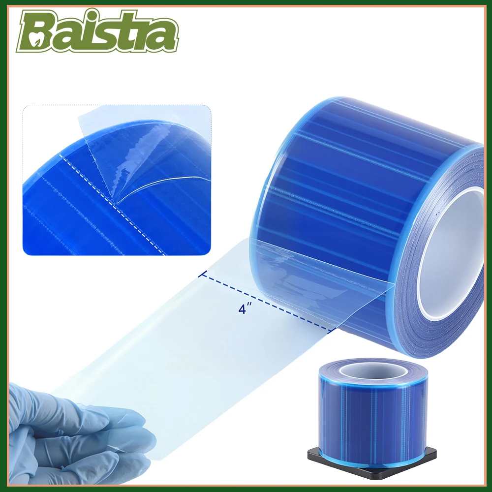 

1200 Sheets Barrier Film Dental Medical Tatoo Covers 4x6" Dentistry Universal Protective Barrier Tape Adhesive 4 Colors AZDENT