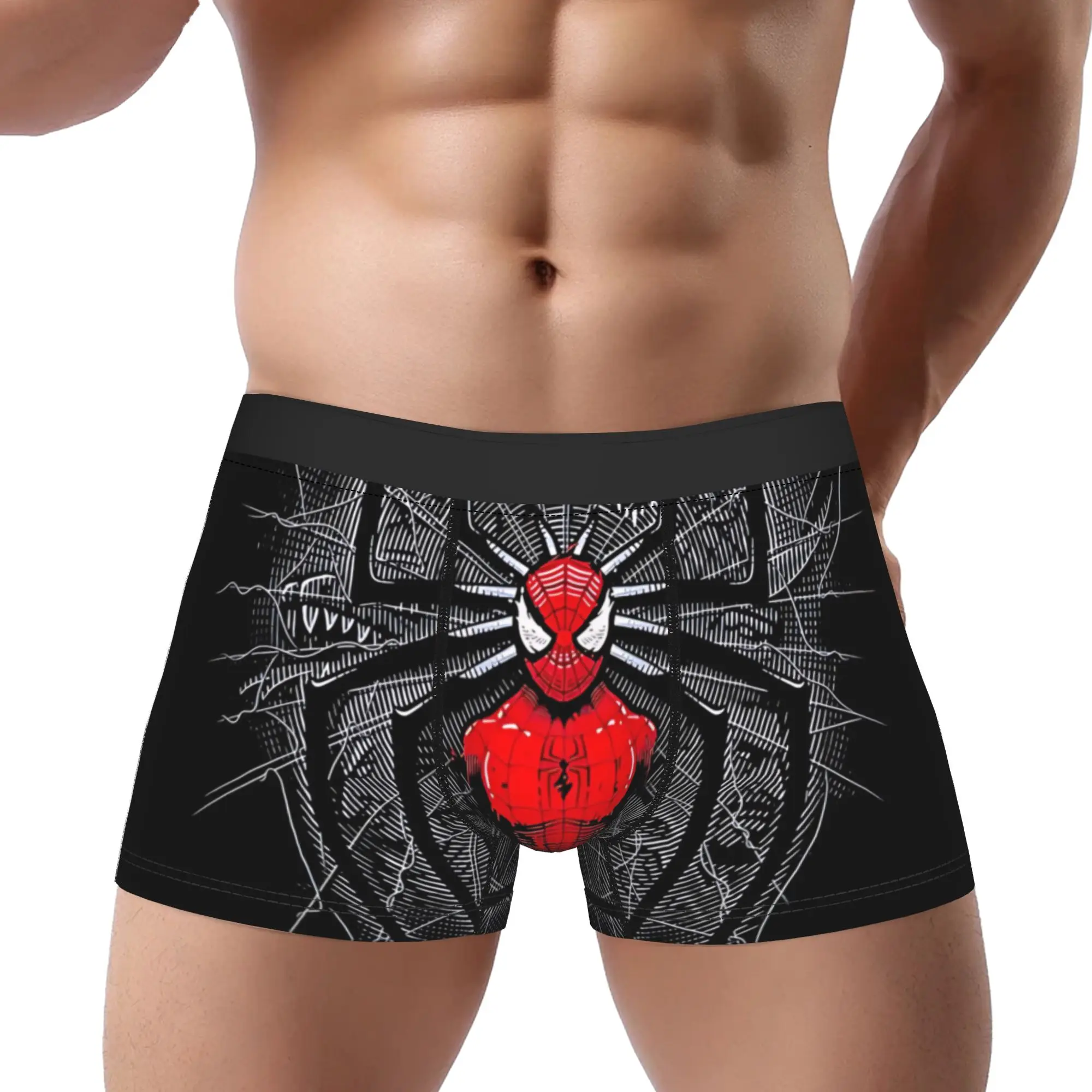 

Боксеры Marvel Cinematic Universe, трусы SpiderMan, мужские трусики, мужское нижнее белье, сексуальные шорты, боксеры-брифы