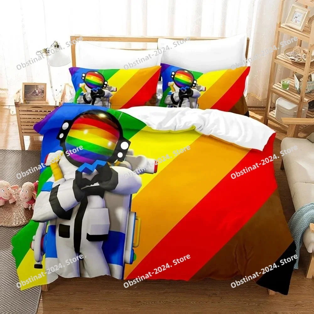 

Fashion Astroneer Bedding Set Single Twin Full Queen King Size Bed Set Teenager Bedroom Sheet 3D Print Anime bed sheet