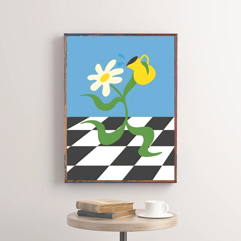 Vintage Abstract Art Poster Print Balaclava Canvas Classic Wall Art Picture for Modern Room Bedroom Home Decoration