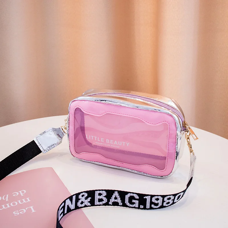 Trend Women\'s Shoulder Bag Summer Transparent Jelly Bag Female Beach Crossbody Bags Candy Color Ladies Handbags Girls Purse