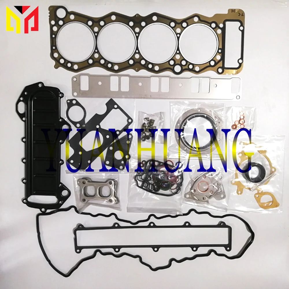 4M50 Engine Full Gasket Kit Overhual Repair Set for Mitsubishi Cylinder Liner Head Gasket with Piston Main Bearing