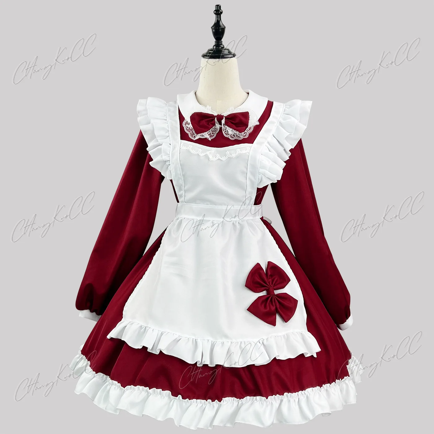 Anime Lange Jurk Franse Court Meid Jurk Lolita Cosplay Kostuum Vrouwen Meisje Jurk Outfit Kerst Halloween Carnaval Feest Geschenken