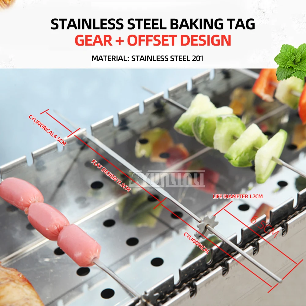 Household Foldable BBQ Stove Stainless steel Barbecue Grill Outdoor Rotary Barbecue Machine Grelha Churrasco