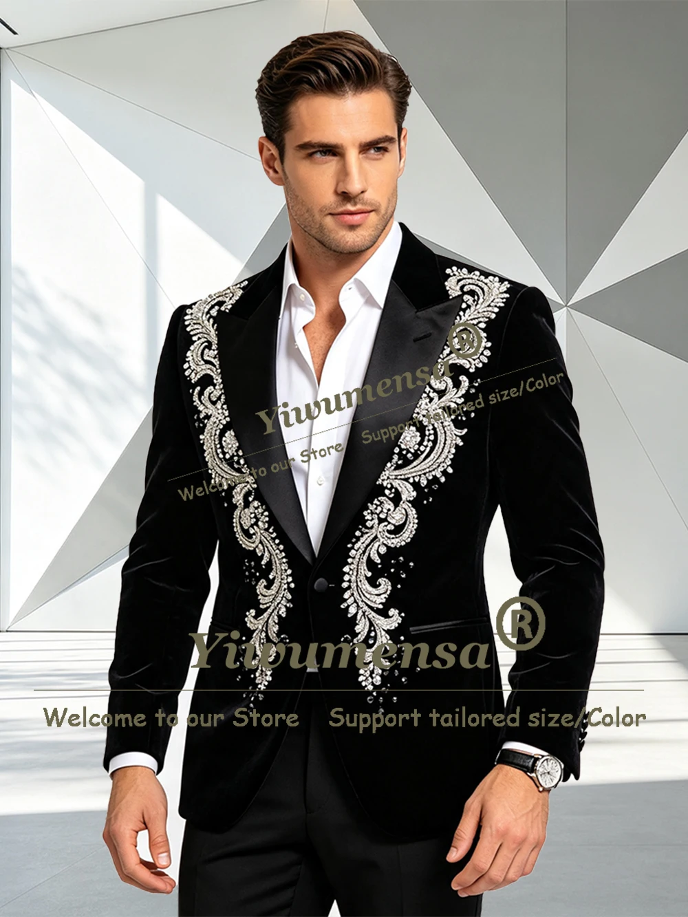 بدلات زفاف مخصصة للعريس، سترة - مراجعة Men'S Grooming Room وسعره