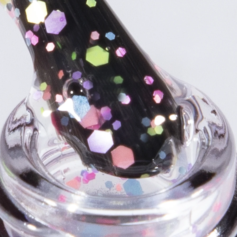 كودي جل حلويات معطف علوي جل ، طلاء أظافر ، شبه دائم ، فوق بنفسجي و ليد ، ترتر لامع ، رقائق ، جل علوي ، طلاء ورنيش ، 15 لون #3