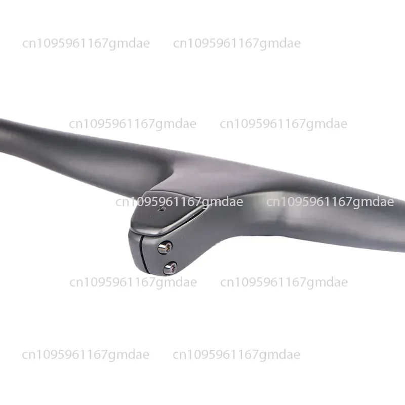 Ultra-light all-carbon fiber integrated mountain bike bicycle handlebar, handlebar vertical, unmarked integrated straight