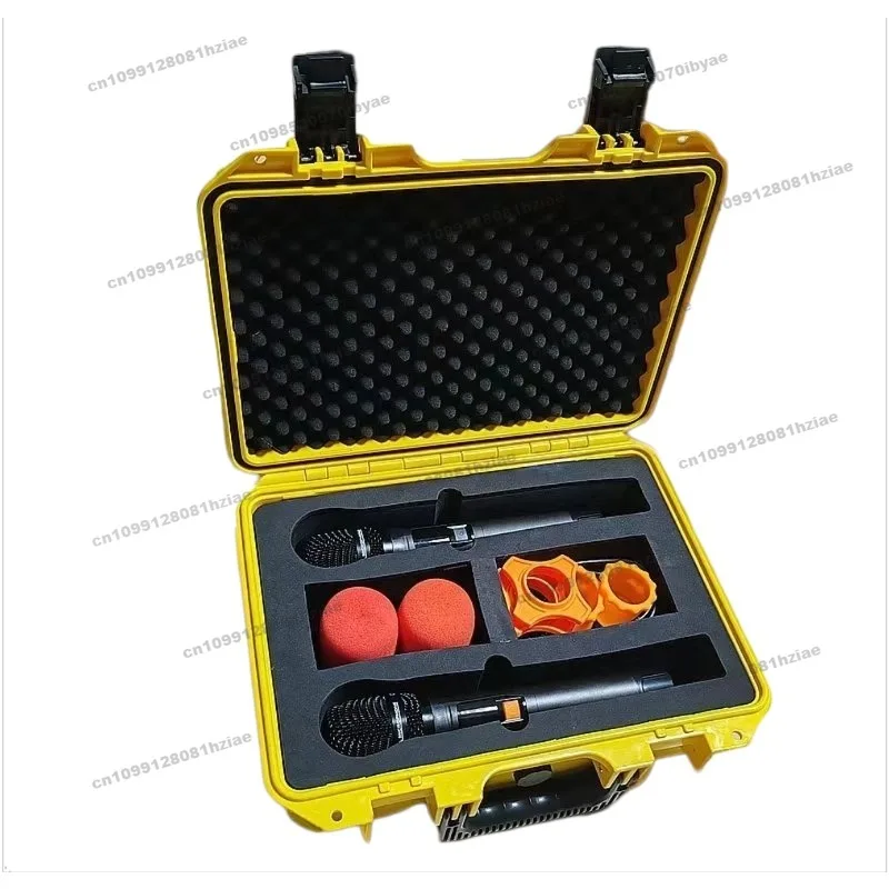 Suitable for ABS Microphone Protection Case 4 Pcs 2 Pcs Suitcase Wireless Microphone Case Storage Case Handheld Box