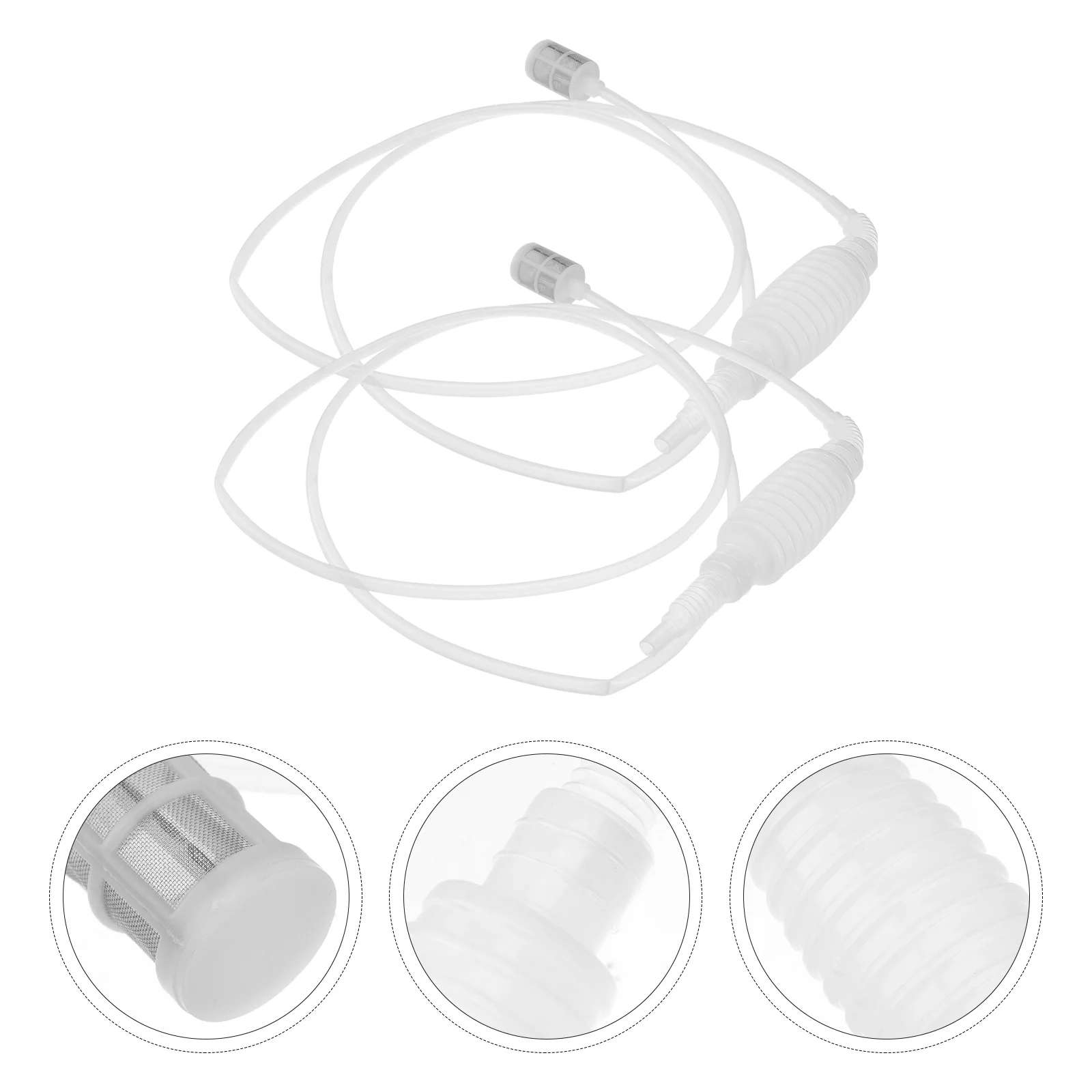 

2pcs Anti-Clog Filter Tube Aquarium Water Changer Fish Tank Cleaner Siphon Pump Kit For Gravel Vacuum Cleaning Tool