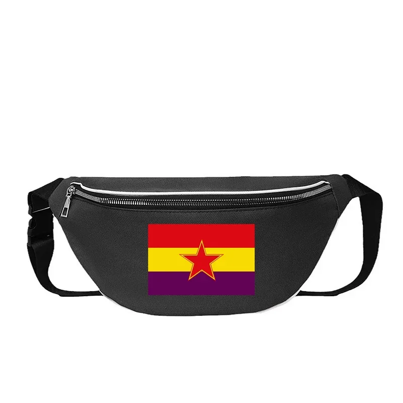 

Spanish Republican Communist Waist bag Crossbody Bag Travel Sling Bag Phone Bag Casual Sports Back Pack Support Custom YB-163