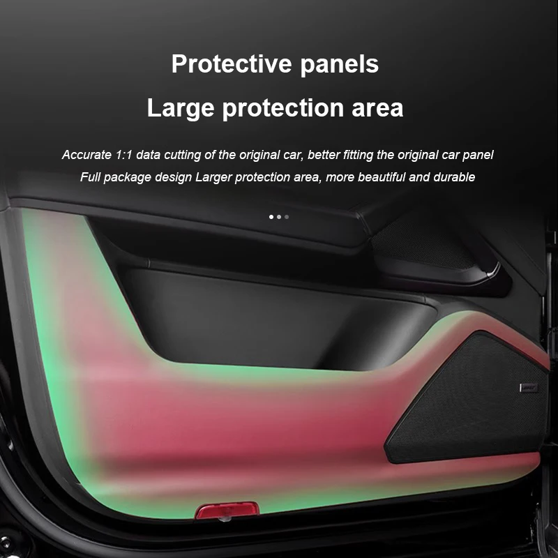 NEW1 For Porsche Cayenne/Macan/718/911 Auto Interior Accessories,4PCS Door Anti Kick Protector Set Styled Interior Stickers with