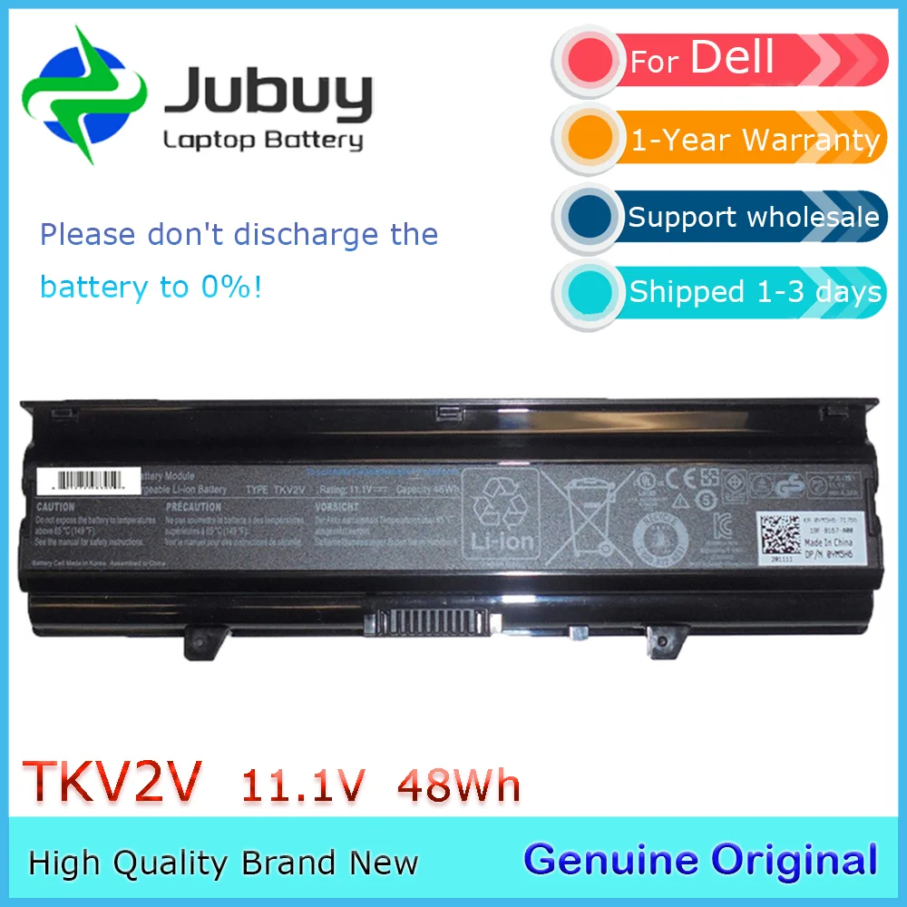 TKV2V 11.1V 48Wh Original Laptop Battery for Dell Inspiron 14V 14VR M4010 N4020 N4020D N4030 N4030D FMHC1