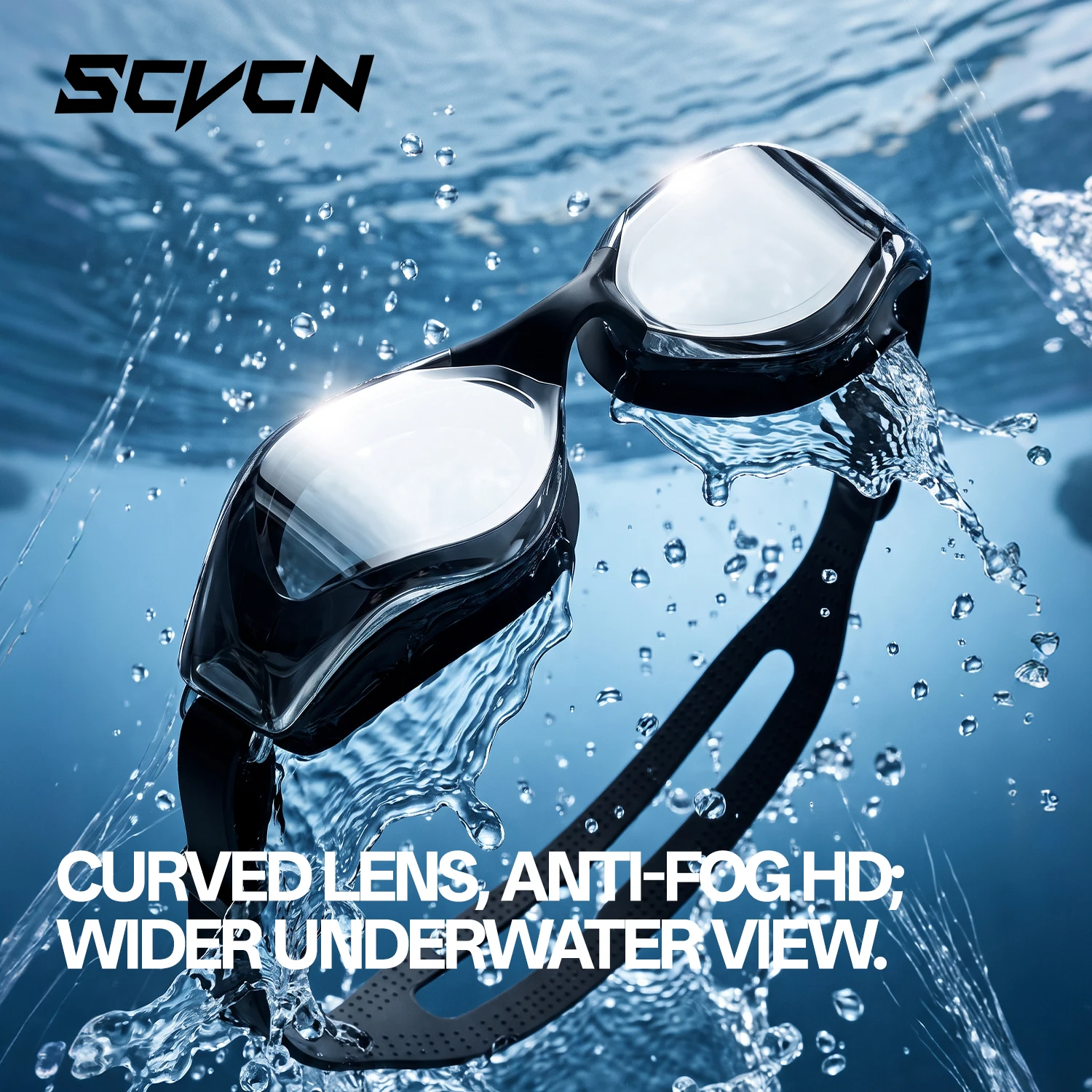 Swim Goggles Anti Fog Uv - SCVCN New Professional HD Swimming Goggles