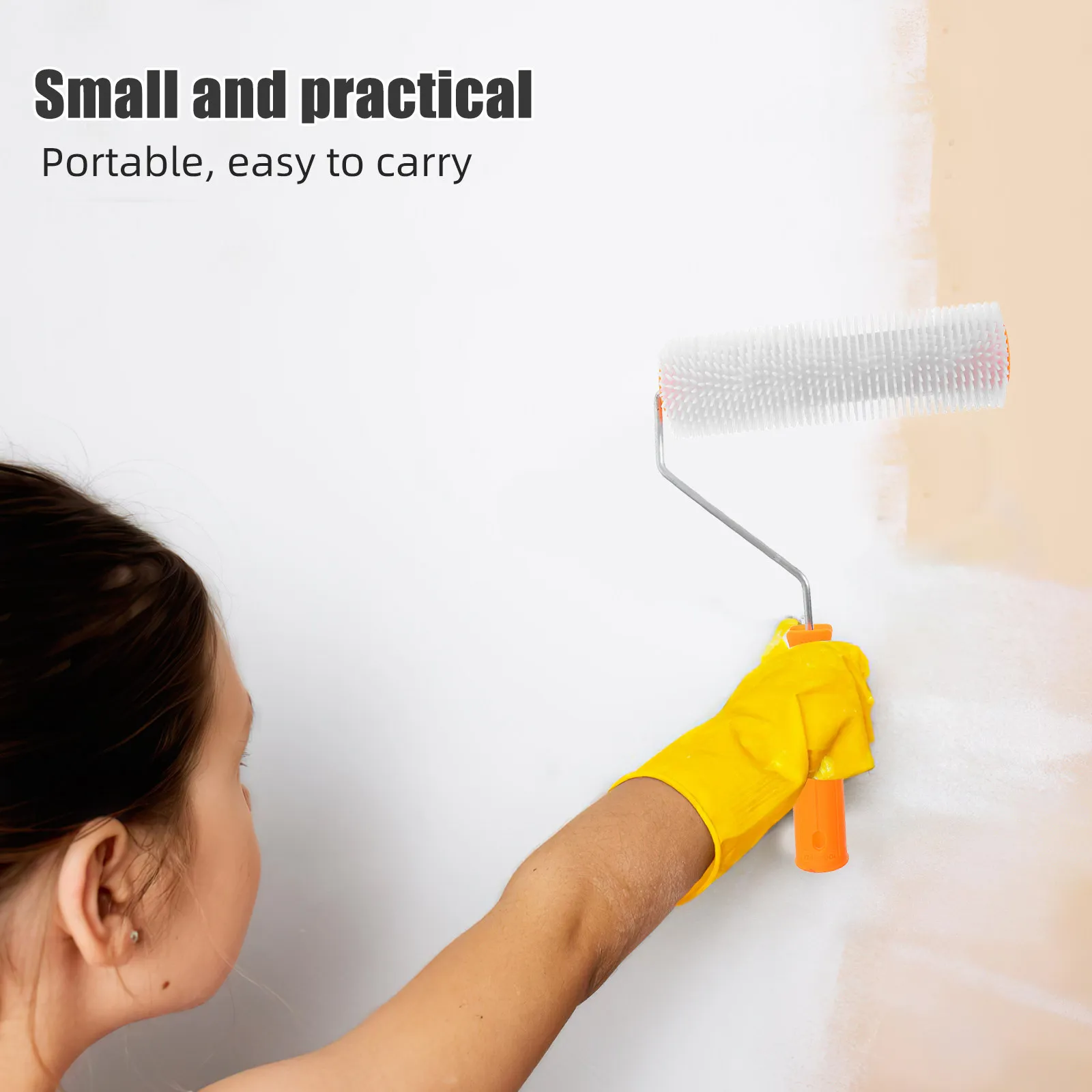 

Spike Screeding Tool Cement Roller for Concrete Floor Self Leveling Jobs Epoxy Paint Roller Bubble Removal Tool