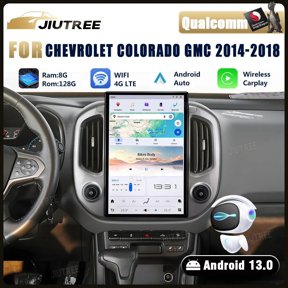 

14.4 Inch Car Radio for Chevrolet Colorado GMC Canyon 2014-2018 Android 13 Wireless Carplay Car GPS Navigation Multimedia Player