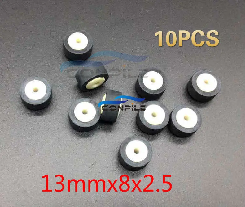 

10pcs 13mmx8x2.5 pinch roller for audio tape recorder cassette deck