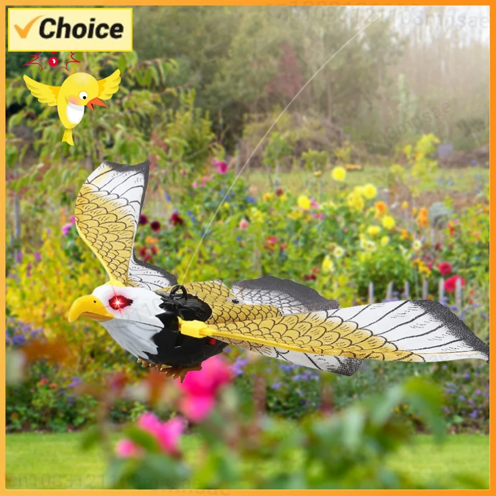 Flying Bird Scarer Eagle Repeller Bird Scarer Hanging Eagle Luminous Bird Hanging Eagle Outdoor Falcon Decor