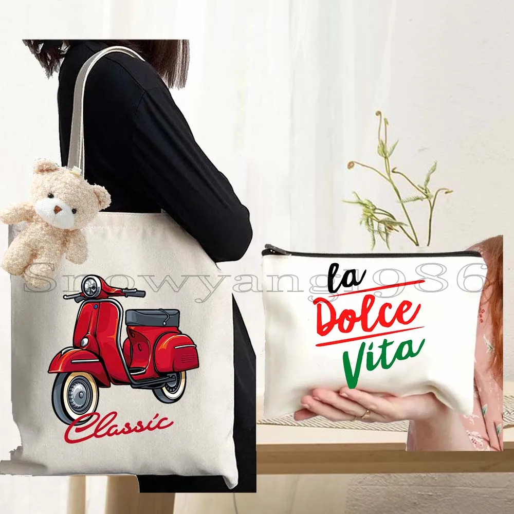 3 Bolsas de Lona de Algodón con Diseño del Coliseo Italiano, Florencia, Milán, Italia, Regalos para Fanáticos de Italia, Bolsa de Compras de Algodón