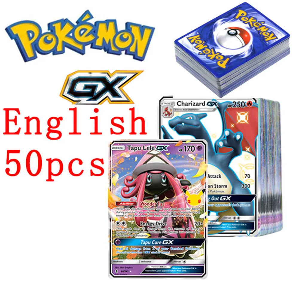 New Pokemon Cards Vstar V GX MEGA TAG TEAM EX Game Battle Card Trainer Energy Shining Cards Game Castellano Children Toy