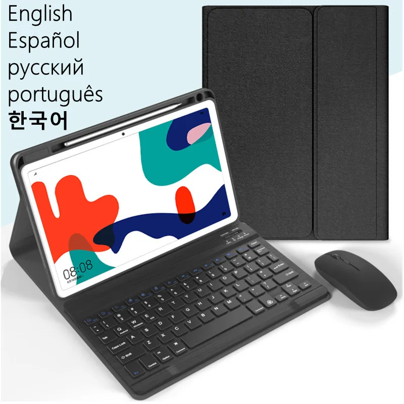 Magnetic Fabric Case for Honor Pad 8 Keyboard Magnetic Keyboard Cover Russian Spanish English For Honor Pad 8 12'' Tablet Case