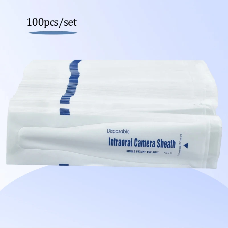 

100Pcs Dental Intraoral Camera Sheath Independent Packaging Film Disposable Dentist Isolation Infection Films Protective Cover