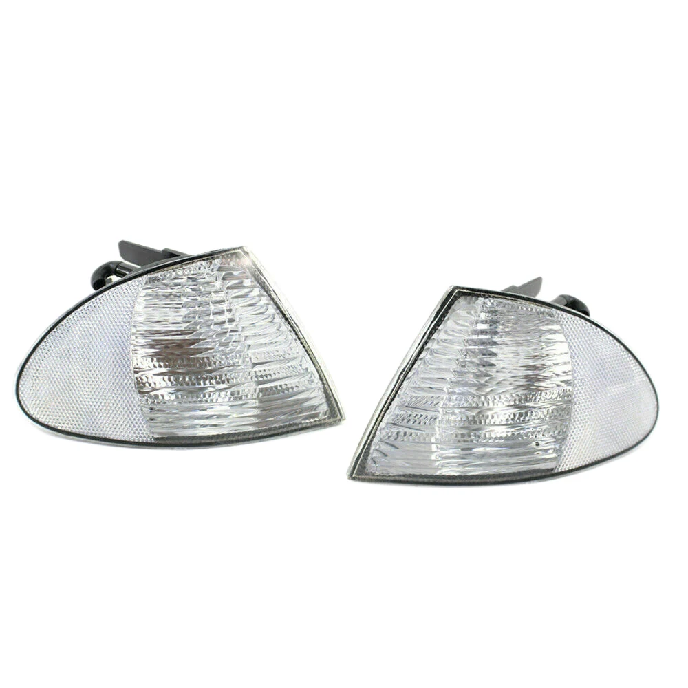 

Pair Park Signal Corner Marker Lights Lamps Lenses for-BMW 3 Series E46 1999-2001 Sedan Wagon 63136902765 63136902766