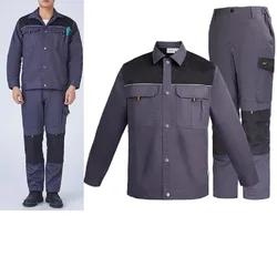 Wear Resistant Work Clothing Set Construction Site Working Coveralls Factory Workshop Uniforms Welding Suit Mechanical Repairman