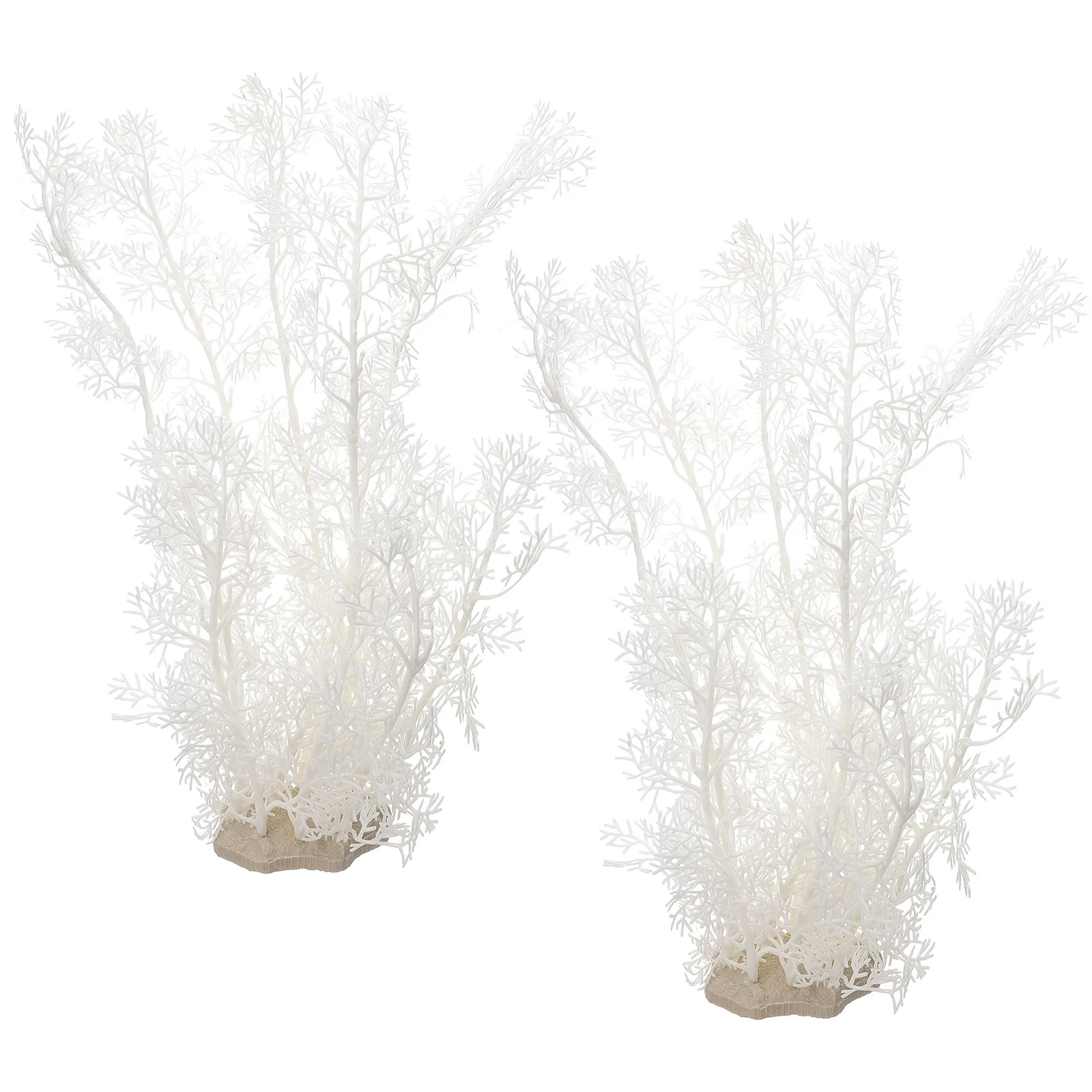 

2Pcs Gentle Material Plastic Plant for Betta Fish Tank Aquarium Decorations No Harm to Pets Plastic Plants for Fish Tank