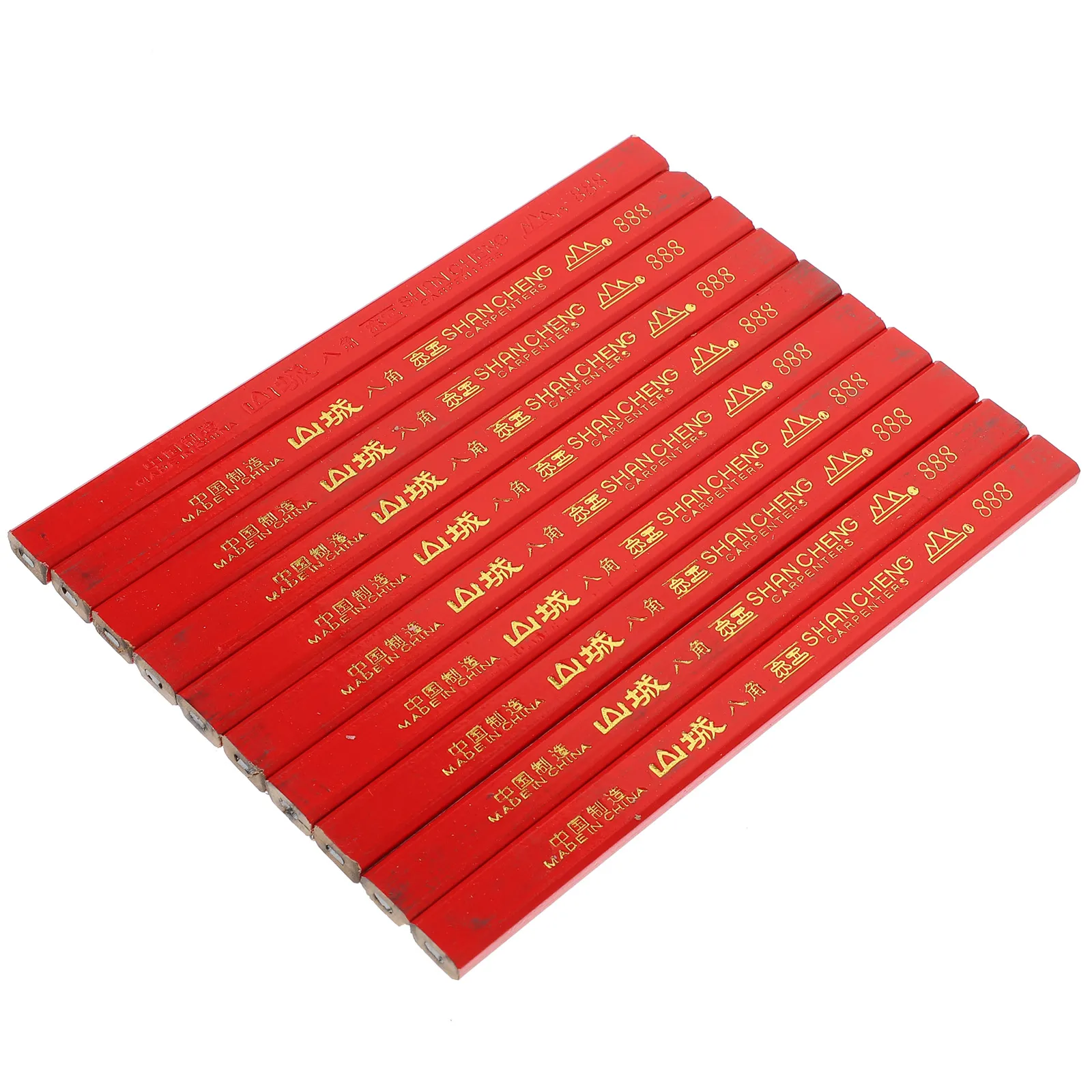

72pcs Pencils Flat Octagonal Carpenter Builder Woodworking Marker Contractor Marker Strong Hard Lead