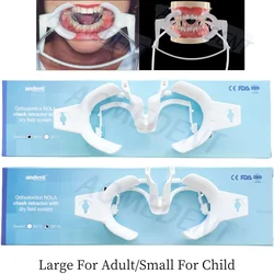 Dental Ortho NOLA Dry Field System Cheek Retractor /Orthodontic Mouth Opener White Large Small