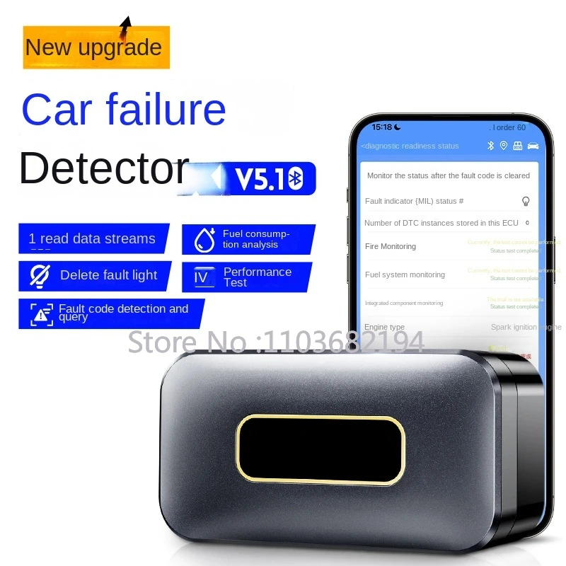 Fd10 Car Obd2 Fault Diagnosis Equipment Bluetooth 5.1 Connection Engine Detector Fault Code