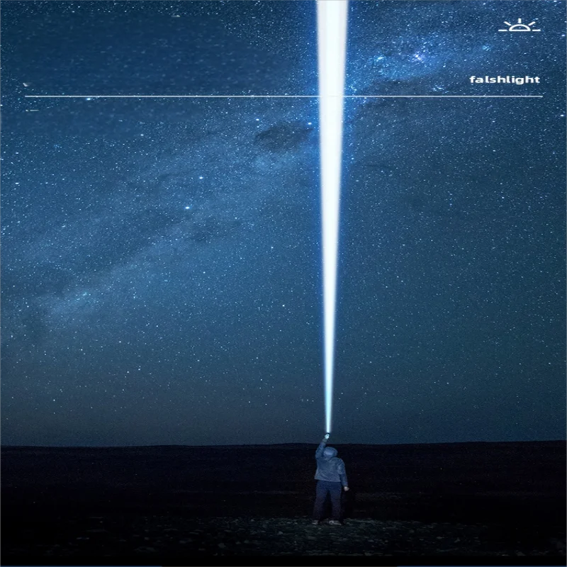 Professional Zoomable LED Flashlight - High-Lumen 26650 Tactical Torch for Outdoor Adventures