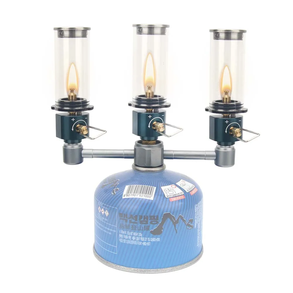 BRS-55 Dreamlike Candlelight Lamp Windproof Candle Light Gas Burner Stove Outdoor Camping Lights Tent Lighting Equipment