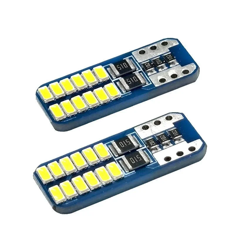 2pcs LED Light T10 168 W5W 24 LED 3014 Clearance Lamp Parking Lamps Side Lights DC 12V