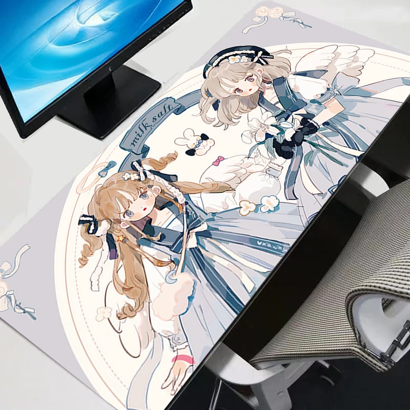 

Mouse Pad Kawaii Keyboard Pad Natural Rubber Anti-Slip Office Computer PC Anime Girls Extended Desk Mat Perfect Gift for Teens
