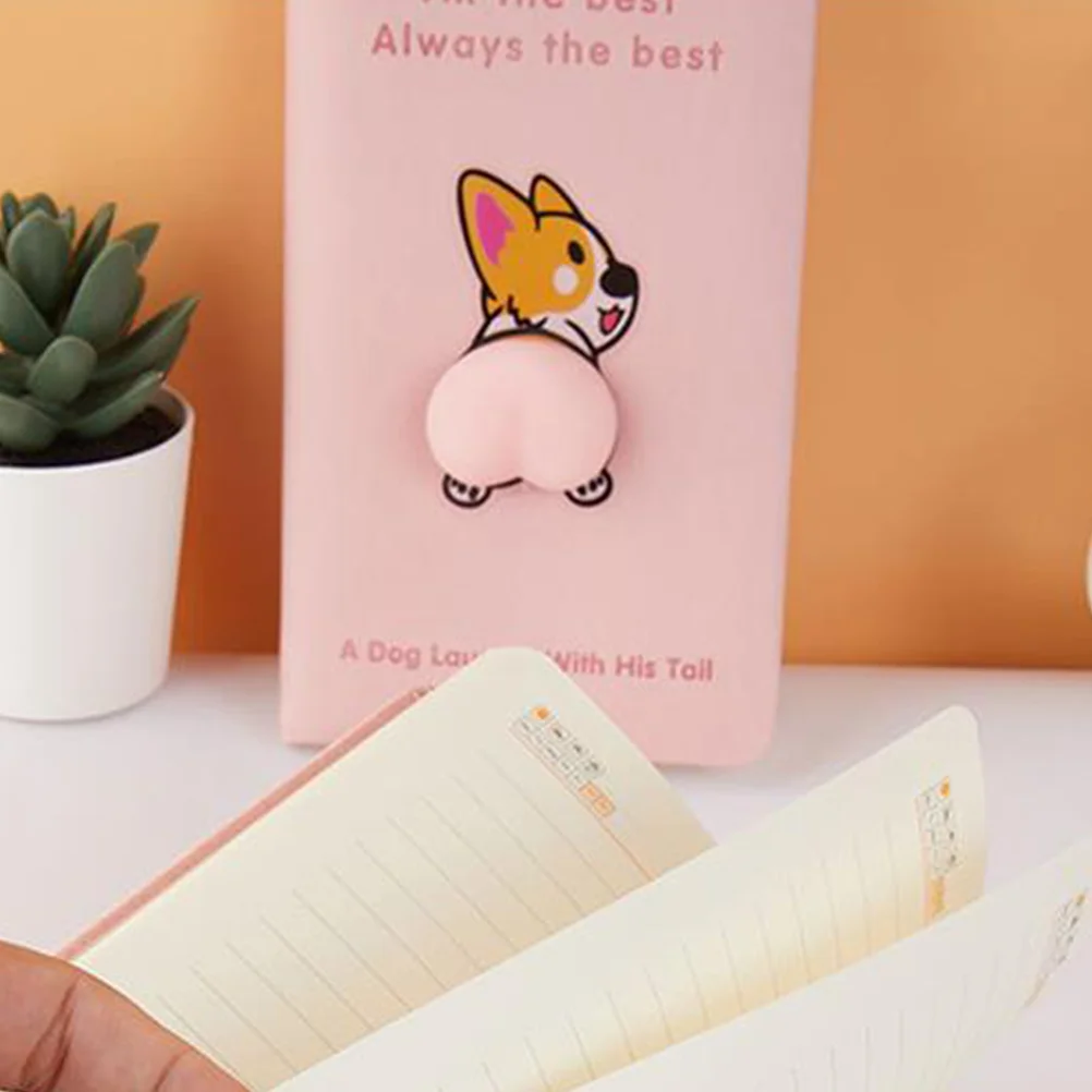 Cartoon Notebook Thick Paper Notepad Corgi Journal Decorative Writing School Student Gift for Lovely Sketching Pads