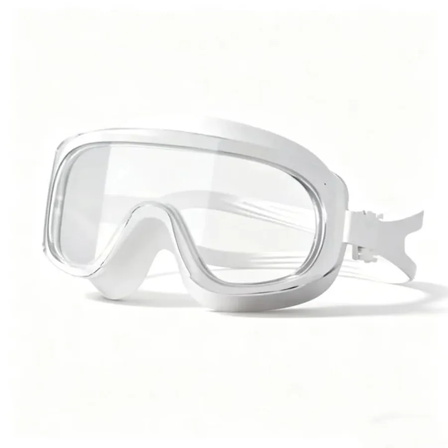 

Open Water Swim Goggles, Oversized Wide View, Clear No-Leak Seal, Cute Beach Pool Essentials for Summer