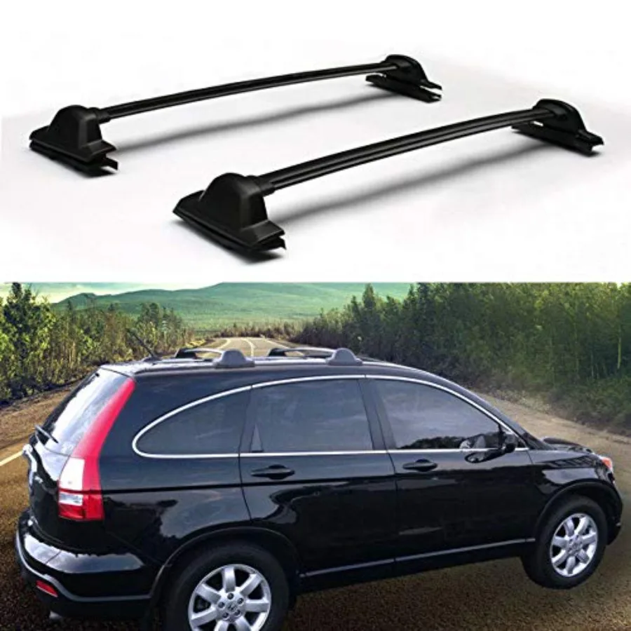 

Roof Rack Cross-Bars Luggage Cargo Carrier 175 lbs Capacity Replacement for 2007-2011 Honda CRV EX EX-L LX 2.4L Aluminum Black