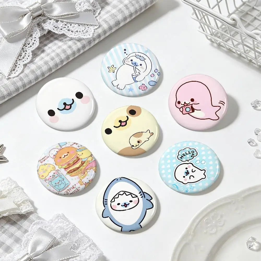 Cute Mamegoma For Clothes Anime Enamel Pin Cute Things Cartoon Cosplay Badges On Backpack Brooch Art Gifts